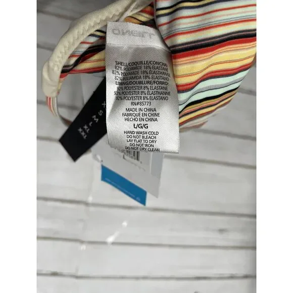 O'Neill Women's Sundance Surfside Bikini Swim Top - Multi Colored L - Picture 4 of 8